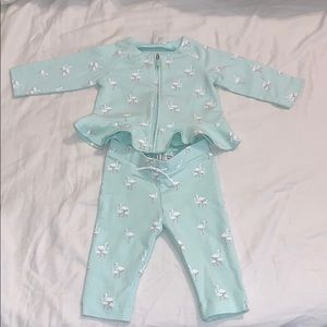Janie & Jack matching jacket and pants set